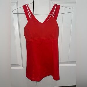 Red lululemon tank
